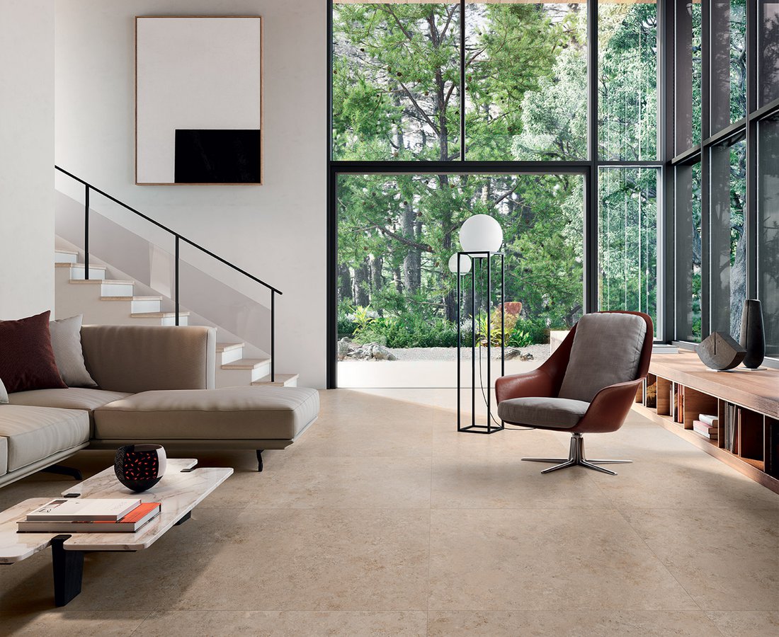 Living room tiles UNIONSTONE by Ceramica Sant'Agostino