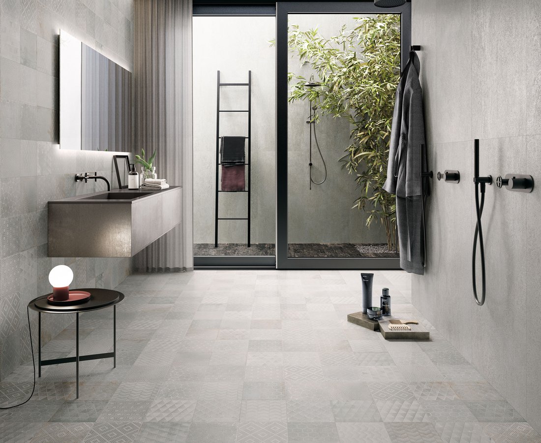 OXIDART, Grey tiles by Ceramica Sant'Agostino
