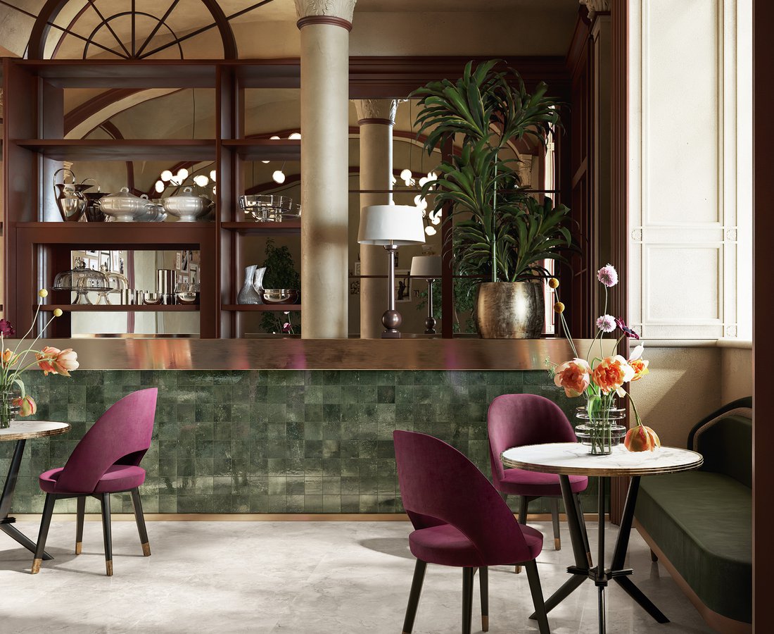 Bodenbeläge für Cafés, Bars und Geschäfte INVICTUS CROSS by Ceramica Sant'Agostino